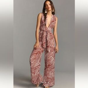 Faithfull The Brand Vacanza Plunge Wide-leg Jumpsuit